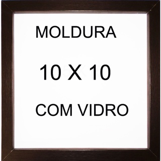 Kit Com 10 Porta Retrato 10x15 Moldura Vidro