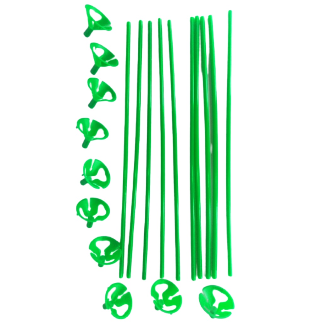 Kit 100 Pega Balão Vareta Haste Suporte Bexigas 32cm