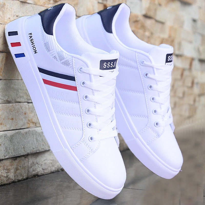 Tênis De Couro Dos Homens Respirável Sapatos Krasovki Super Leve Branco Casuais Masculinos Tenis Masculino Sneakers 2021 New Plus Size 39-44