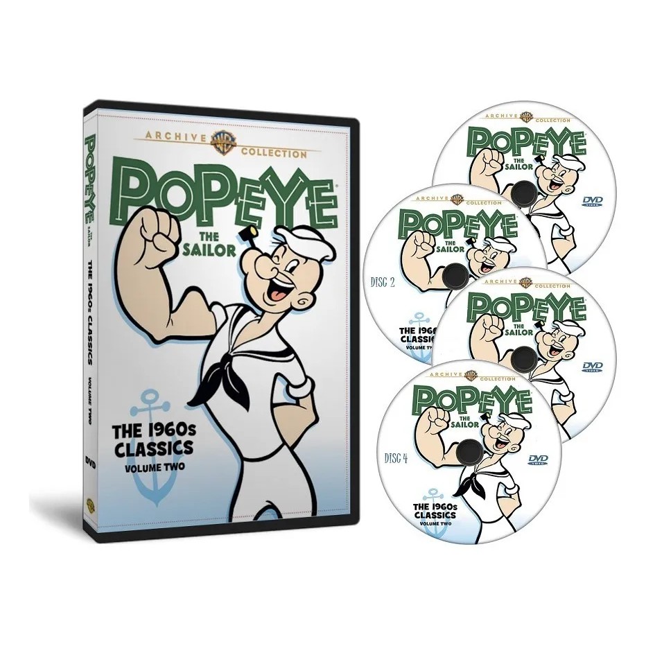 Dvd Popeye The Sailor 1960's ( 1960-1961 ) Vol.2 - 58 Epis. | Shopee Brasil