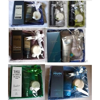 Kit Shampoo Cabelo e Corpo Kaiak/Natura Homem/K Masculino + Sabonete Tododia Sortido 90g - Natura
