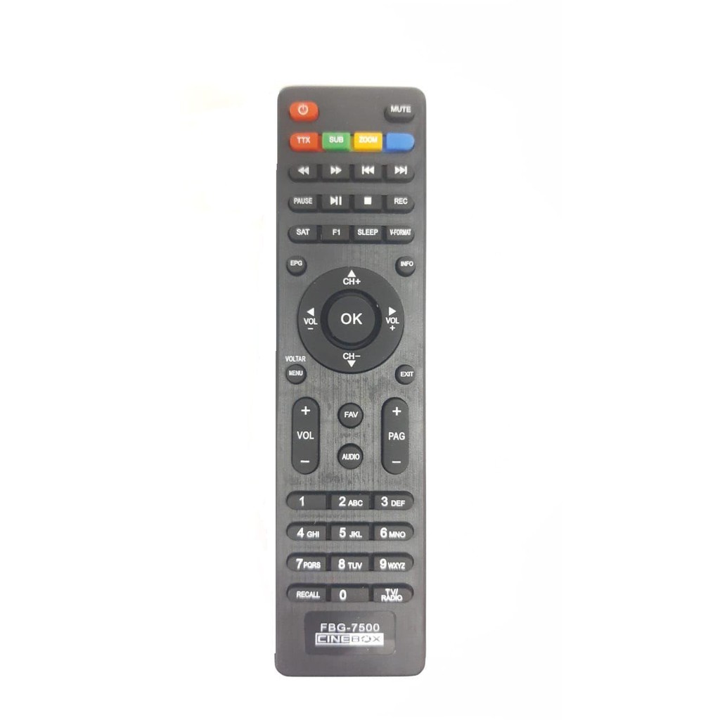 Controle Remoto Receptor Cinebox Fantasia / Supremo /Legend Linha X, Z E +