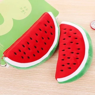 Estojo / necessaire em pelúcia “Melancia”