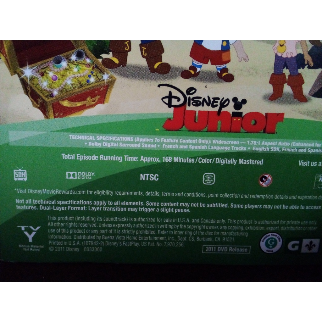 Dvd Jake & The Never Land Pirates - Yo Ho, Matey's Away
