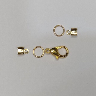 Kit 50 terminais DOURADO para acabamento de pulseiras Chokers entre outros