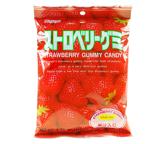 Doces Japoneses - Strawberry Gummy Candy Kasugai | Shopee Brasil