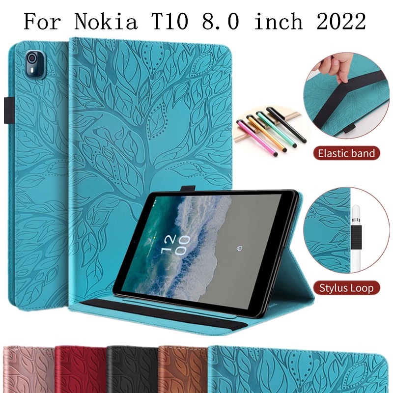 Para Nokia T10 8.0 Polegadas 2022 Flip Tablet Suporte De Couro Slim Magnético Carteira Capa De Livro