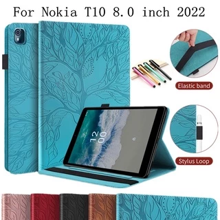 Para Nokia T10 8.0 Polegadas 2022 Flip Tablet Suporte De Couro Slim Magnético Carteira Capa De Livro