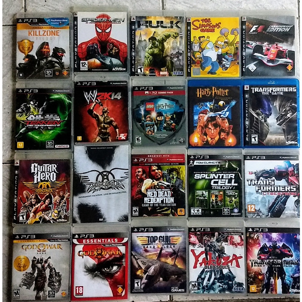 Jogos de PS3 Raros mídia física original Play 3 PlayStation 3 Shopee Brasil