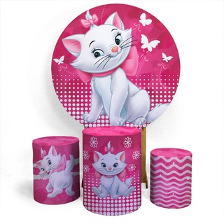 Kit Festa Gata Marie Rosa Decoração de Aniversário - Shop Macrozao