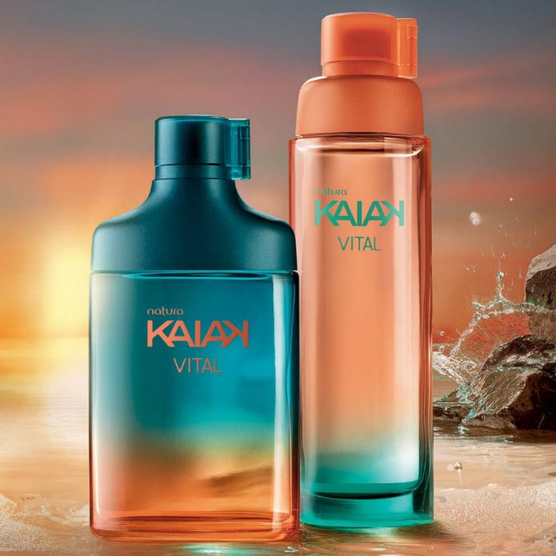 Colônia Kaiak Vital da Natura combo Masc e fem 100 ml Shopee Brasil