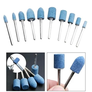 kit 10 pedra abrasiva azul para desbastar- acessório para micro retifica