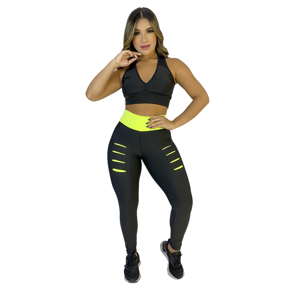 Cintura Alta Das Mulheres Workout Esporte Leggings Feminino