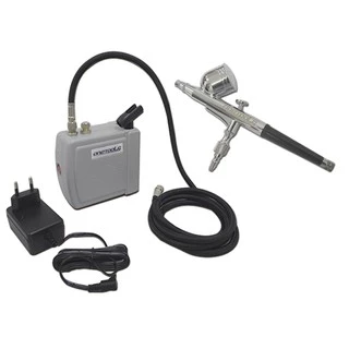 Kit Aerografia Mini Compressor + Aerógrafo Copo Fixo 0,5 OneTools
