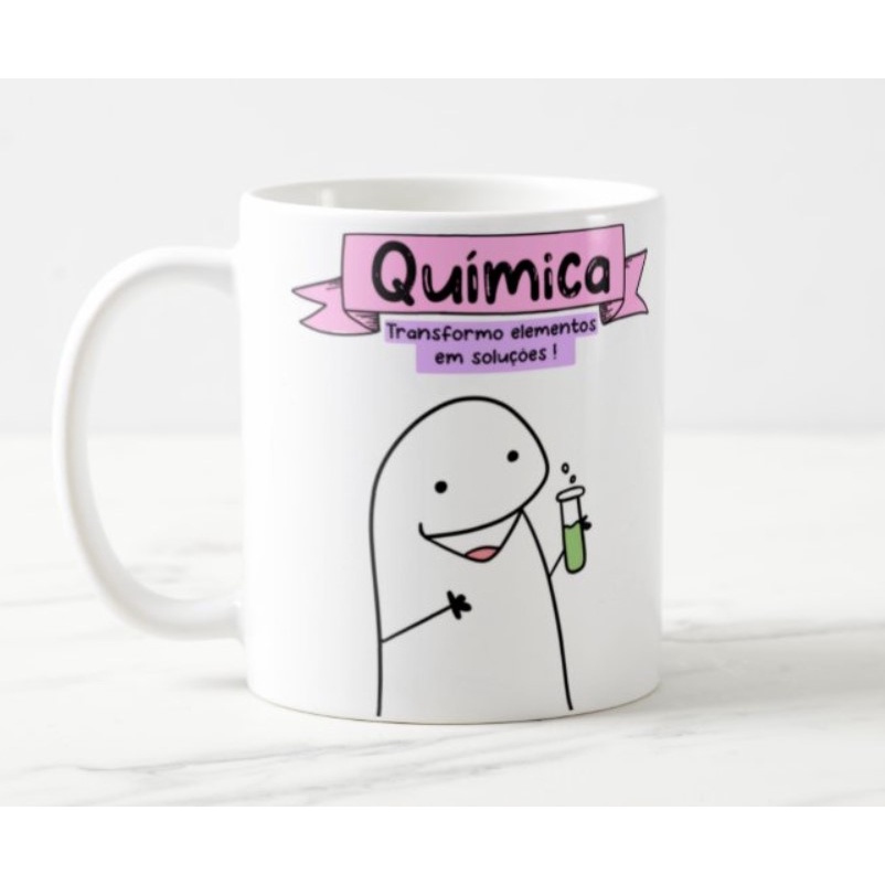 Caneca Flork Aniversario Meme Palito Figurinha Xícara Brinde