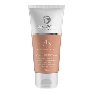 Anasol Protetor Solar Facial Base Multifunção Clara e Média FPS 75 60 g - Vegano