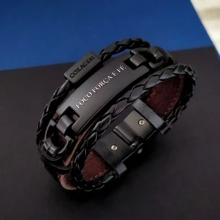 Pulseira Masculina 3 Virtudes Premium