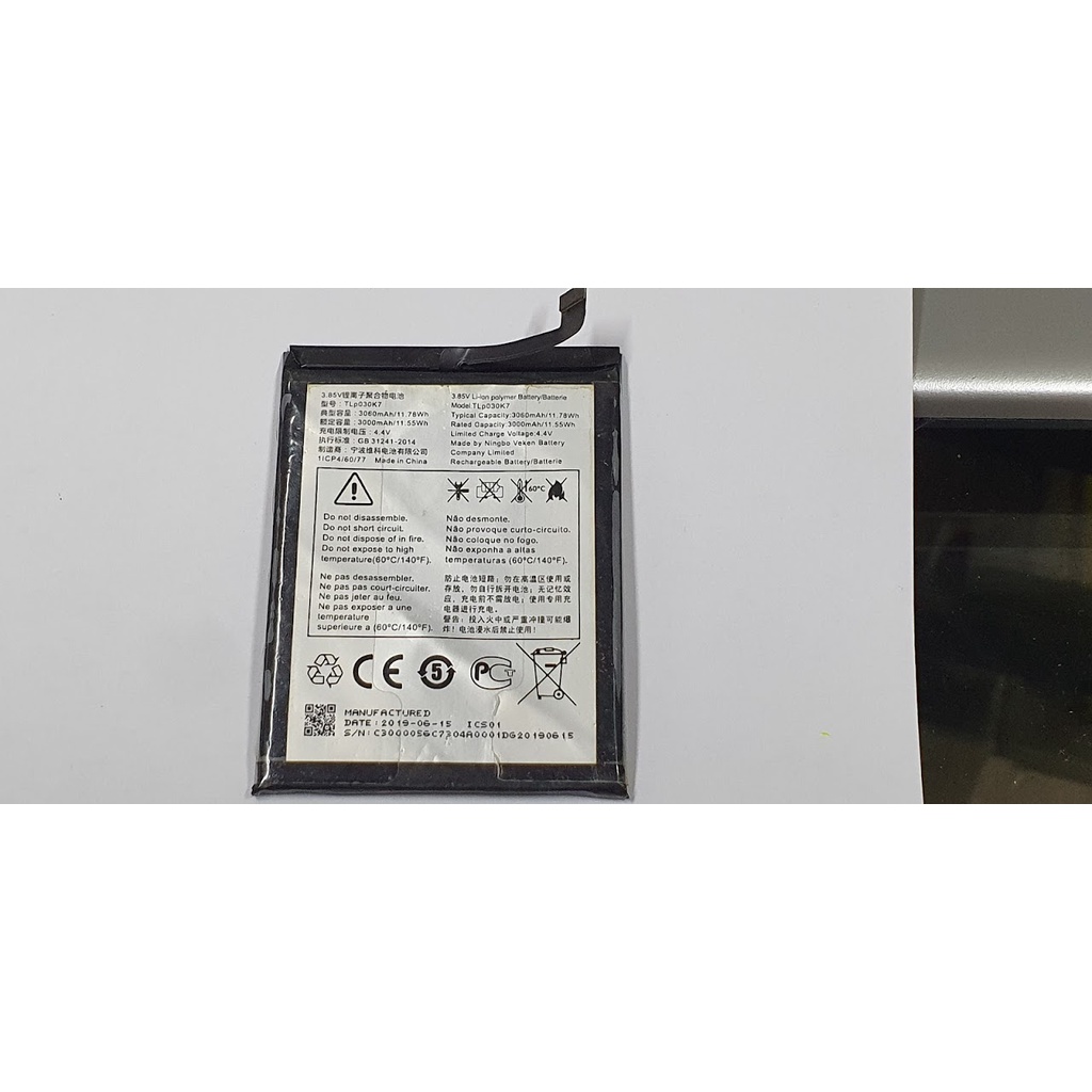 Bateria Tcl L10 5124j Original Retirada