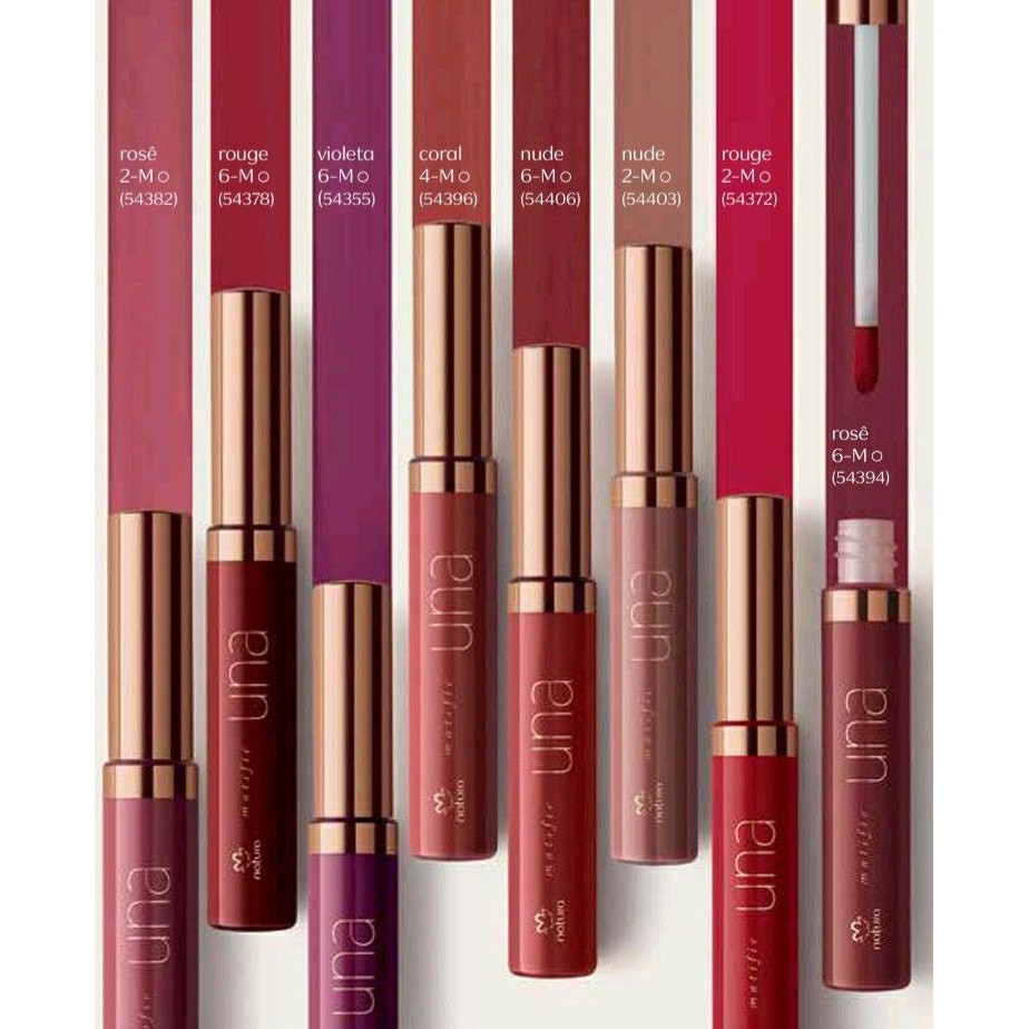 Batom matte intransferível Natura Una | Shopee Brasil