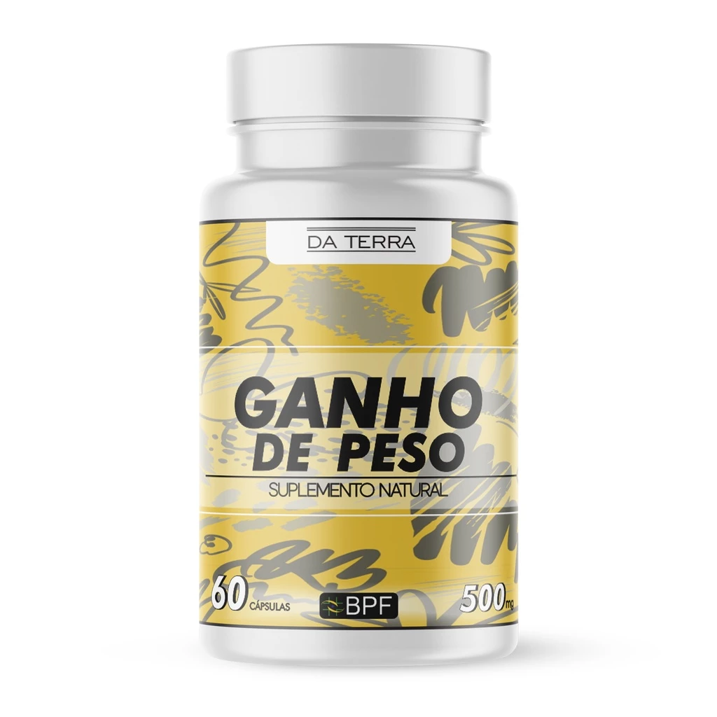 Suplemento Aumento de Peso Corporal Natural Ganha Peso 500mg