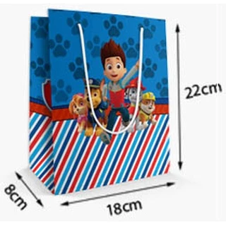 Sacola de lembrancinha 22x18x08 cm - Sacolinhas personalizadas - Tema de sua preferência - Sacola de papel
