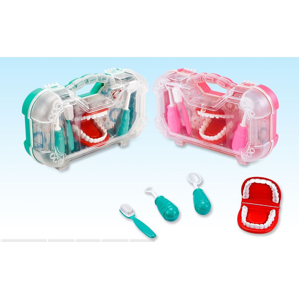 Kit Dentista Infantil Maleta De Brinquedo Completo Montável