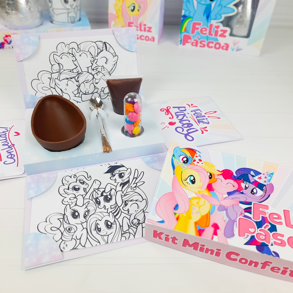 Caixa Kit Mini Confeiteiro Explosão para Ovo de Páscoa Infantil ...