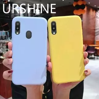 Capa Para Samsung Galaxy A10 A20 A30 A40 A50 A60 A70 Cor Doce De Telefone De Silicone Macio