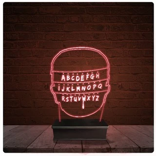 Abajur Luminária Acrílico Led - Onze Stranger Things