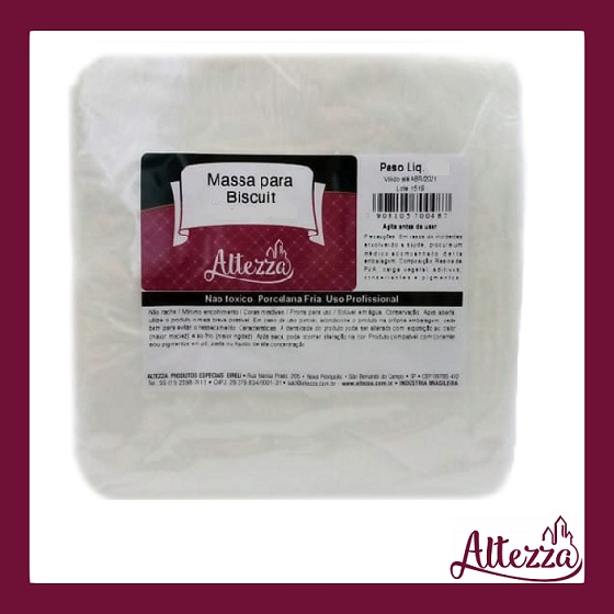 Massa de Biscuit 500g ======= Altezza Sempre o Melhor custo ====== 500 gramas
