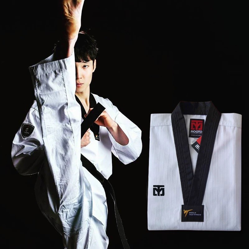 Uniformes de taekwondo mestre masculino adulto feminino Dobok Tae Kwon Do  traje de treino MG