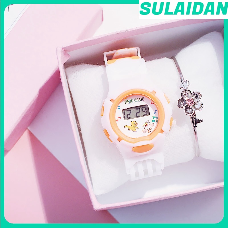 Moda Kegllect Electronic Kids Watch Cute Girl Boy Estudantes