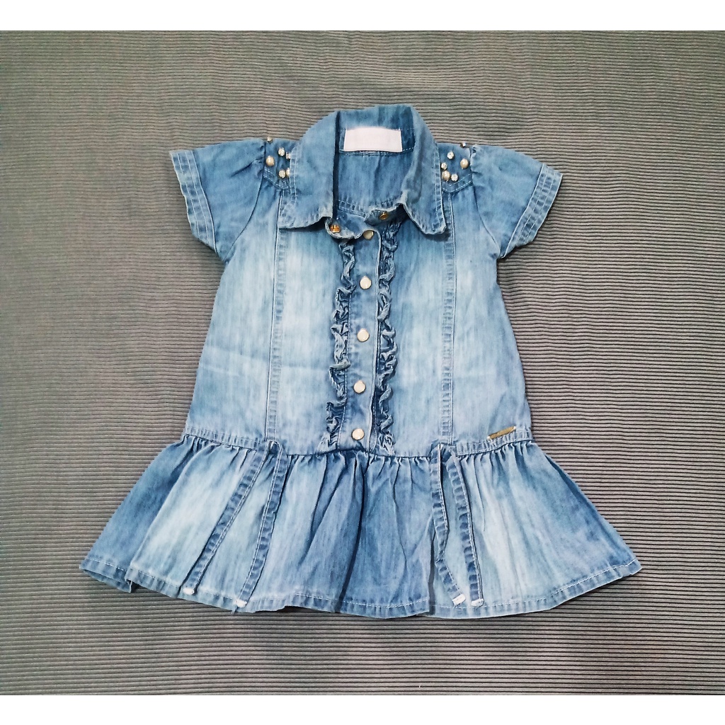 Vestido jeans sale 1 ano