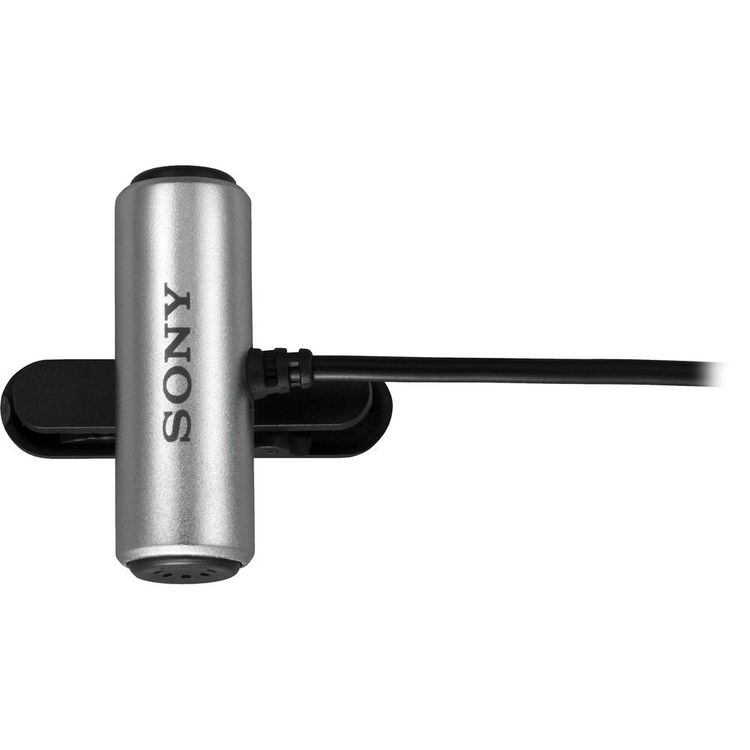 Microfone de lapela Sony ECM-CS3 para gravadores de áudio e câmeras