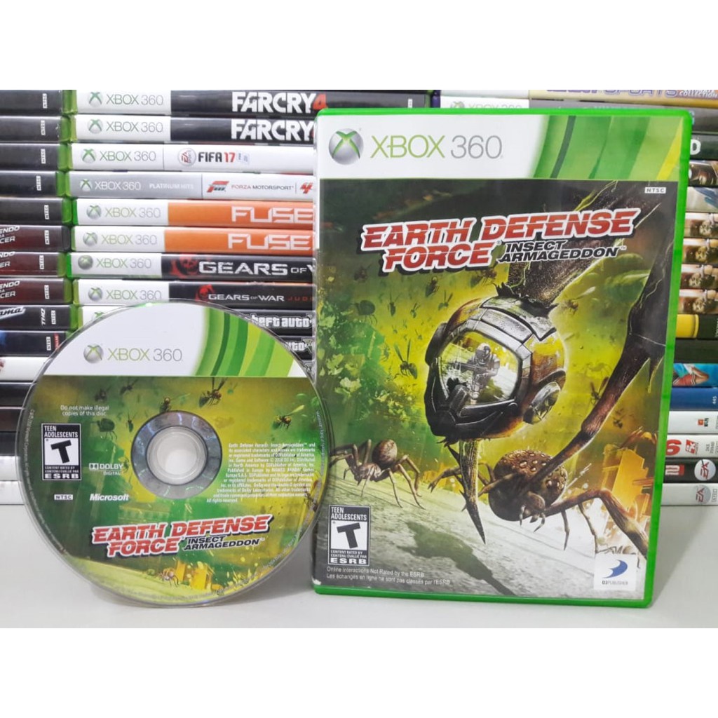 Jogo Xbox 360 Raro Earth Defense Force 2025 Usado Orginal - Power