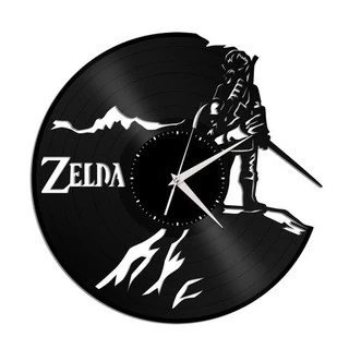 Legend of Zelda 4 - Relógio Disco De Vinil Decoração