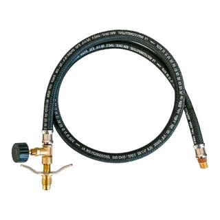 Registro de Gás Alta Pressão Para Botijão Gás P13 + Mangueira Pigtail 1/8" NPT **