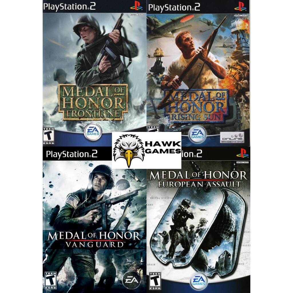 TODOS OS MEDAL OF HONOR DO PS2 