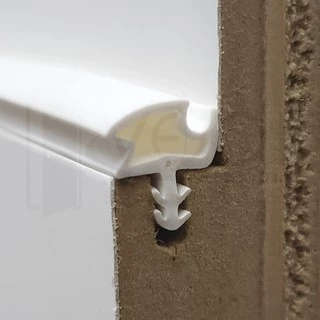 Borracha de Vedação para Porta de Madeira (Batente) | 5.5 Metros Encaixe Frontal Centralizado Mod 5788