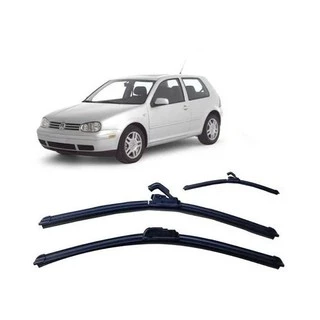 Kit de 3 Palhetas para Limpador de Parabrisa Dianteiro + traseiro para Golf 1993 1994 1995 1996 1997 1998 1999 2000 2001 2002 2003 2004 2005 2006