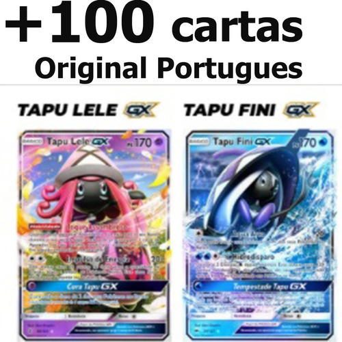 Tapu Bulu Tapu Fini Tapu Koko Tapu Lele Com Lote 100 Cartas