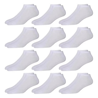 Kit 12 Pares Meia Masculino Cano Curto Soquete Varias Cores