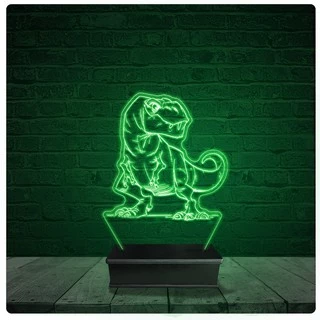 Luminária Abajur Acrílico Led - Dinossauro 05