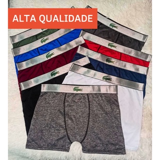 Kit com 5 Cuecas Boxer Adulto Envio Imediato microfibra cores variadas