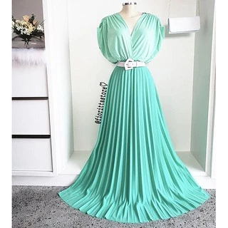 Evangélica Feminina Rodada Roupa C Forro Saia Longa Plissada