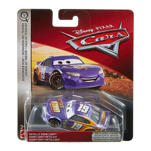 Disney Cars 3 Bobby Swift 19 Metallic Octane Gain Mattel