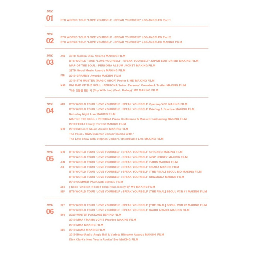 DVD De Memórias BTS De 2019 | Shopee Brasil