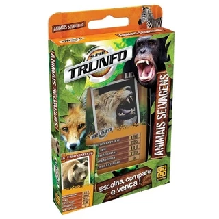 Jogo Cartas Infantil Trunfo Animais Selvagens 01816 Grow