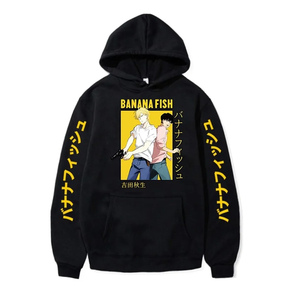Moletom Blusa Banana Fish Ash e Eiji Anime Shopee Brasil