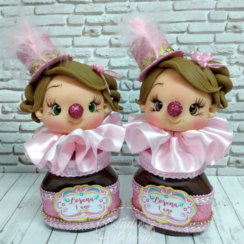 Circo rosa- Nutella personalizada (valor unitário)